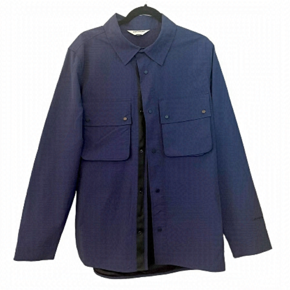 NWTs 𝅺Tretorn Jacket Windbreaker Gorpcore Shacket Utility Lightweight Navy Med.